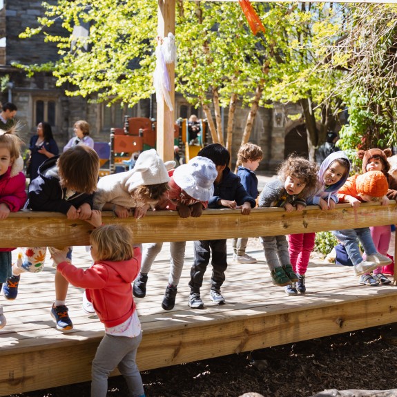 Children playing outside